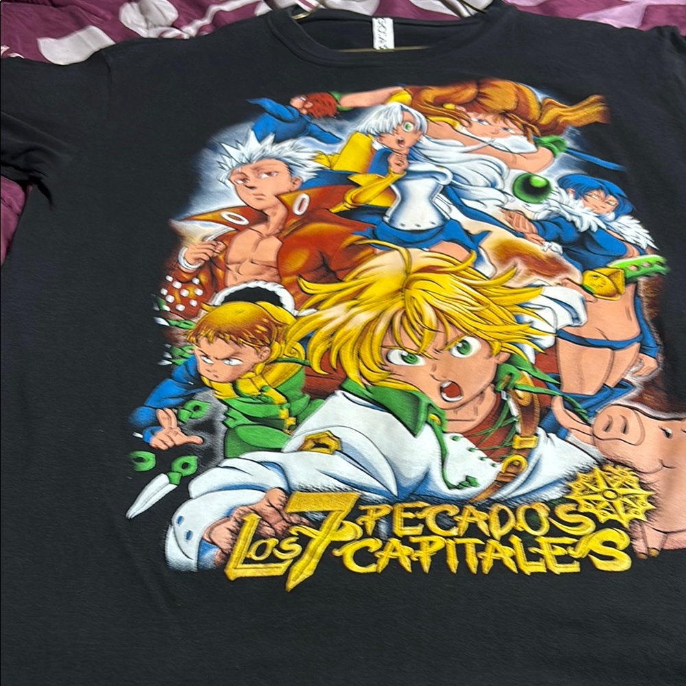 Black Anime Graphic T-Shirt